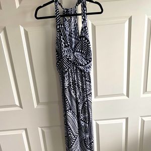 Black and white maxi dress